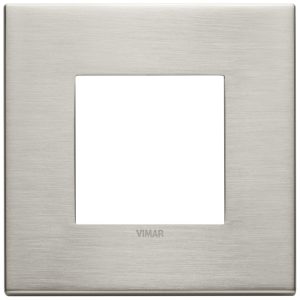 Placca 2M Nichel Spazzolato VIMAR 22642.11