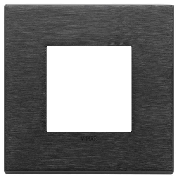 Placca 2M Nero Spazzolato VIMAR 22642.13