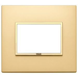 Placca 3M Oro Totale Satinato VIMAR 21653.G10