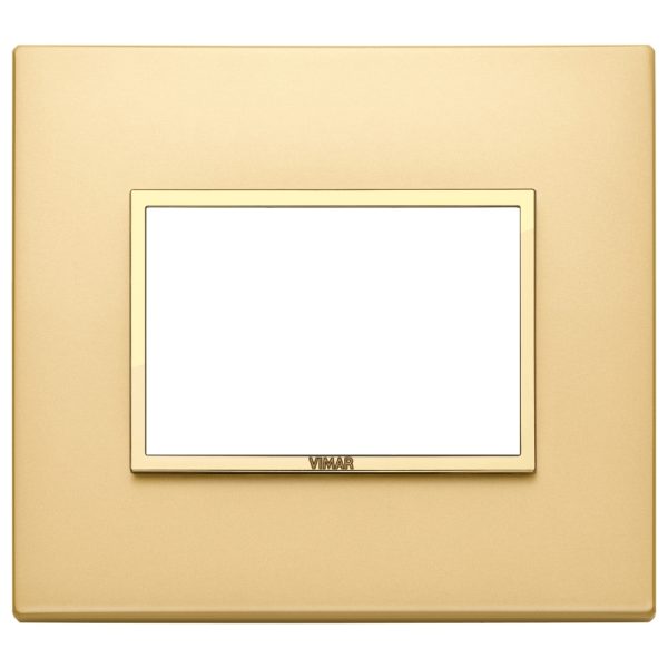 Placca 3M Oro Totale Satinato VIMAR 21653.G10