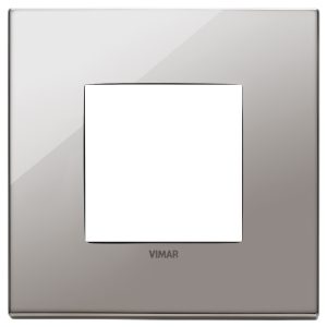 Placca 2M Cromo Nero VIMAR 22642.83