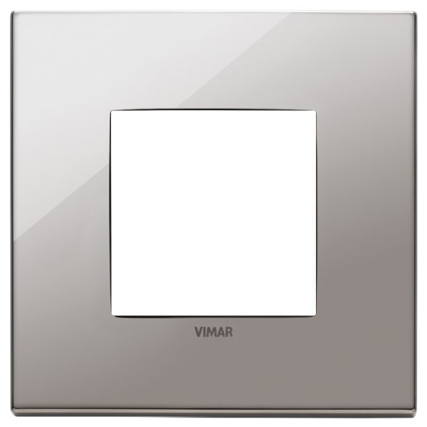 Placca 2M Cromo Nero VIMAR 22642.83