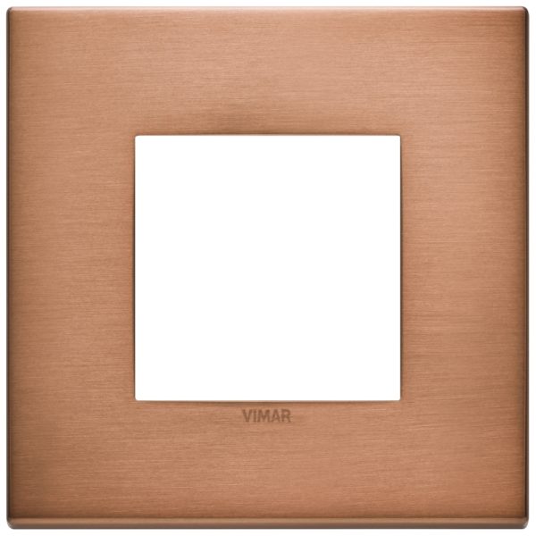 Placca 2M Rame Spazzolato VIMAR 22642.86