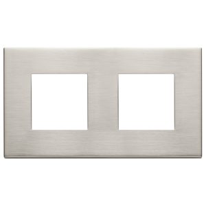 Placca 4M (2+2)Int71 Nichel Spazzolato VIMAR 22643.11