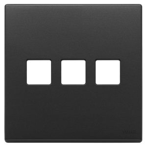Placca 3Mx3 Bs Flat Grigio Antracite VIMAR 22685.3.03