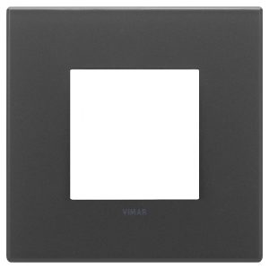 Placca 2M Nero Satinato VIMAR 22642.73