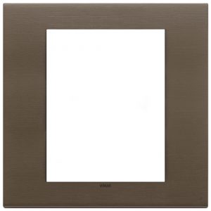 Placca 8M Bronzo Scuro Spazzolato VIMAR 22668.12