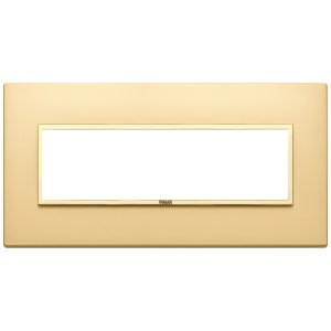 Placca 7M Oro Totale Satinato VIMAR 21657.G10