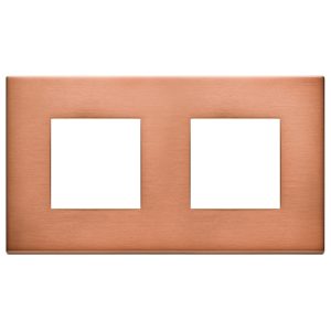 Placca 4M (2+2)Int71 Rame Spazzolato VIMAR 22643.86