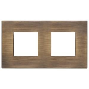 Placca 4M (2+2)Int71 Bronzo Antico VIMAR 22643.87