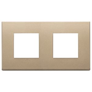 Placca 4M (2+2)Int71 Oro Satinato VIMAR 22643.88