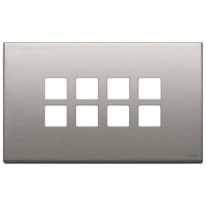 Placca 4Mx8 Flat Nichel Spazzolato VIMAR 22694.11