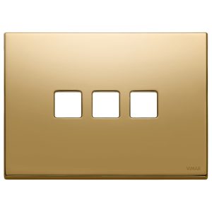 Placca 3Mx3 Flat Oro VIMAR 22683.3.82