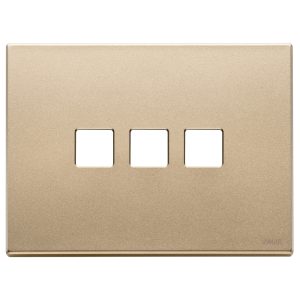 Placca 3Mx3 Flat Oro Satinato VIMAR 22683.3.88
