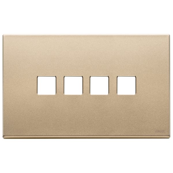 Placca 4Mx4 Flat Oro Satinato VIMAR 22684.4.88