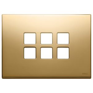 Placca 3Mx6 Flat Oro VIMAR 22693.82