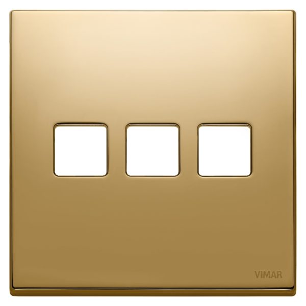 Placca 3Mx3 Bs Flat Oro VIMAR 22685.3.82