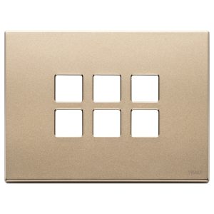 Placca 3Mx6 Flat Oro Satinato VIMAR 22693.88