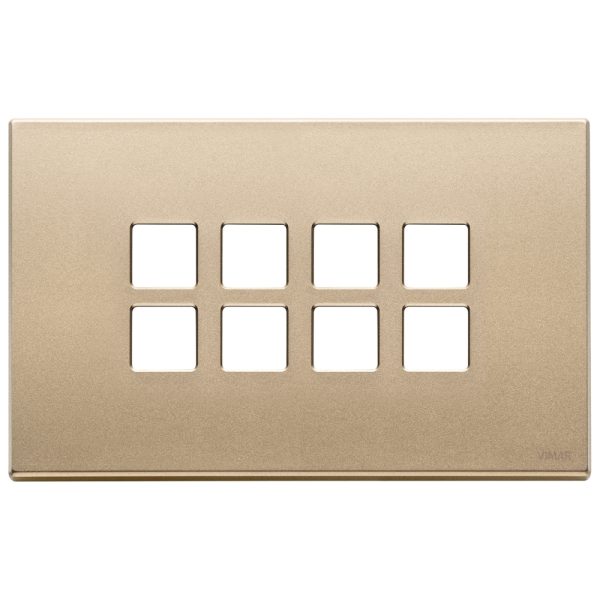 Placca 4Mx8 Flat Oro Satinato VIMAR 22694.88