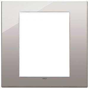 Placca 8M Cromo Nero VIMAR 22668.83
