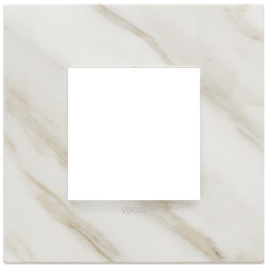 Placca 2M Bianco Calacatta VIMAR 22642.51