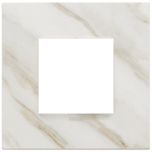 Placca 2M Bianco Calacatta VIMAR 22642.51