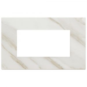 Placca 4M Bianco Calacatta VIMAR 22654.51