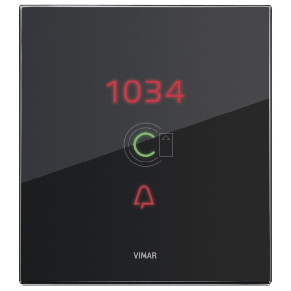 Placca 3M Transponder Nr Nero Diamante VIMAR 21666.76.01