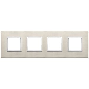 Placca 8M (2+2+2+2) Int71 Bronzo Chiaro VIMAR 21669.04