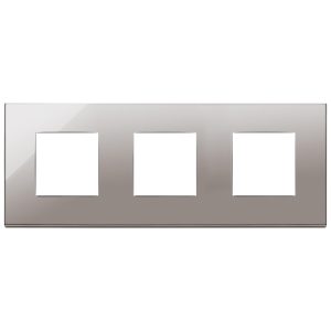 Placca 6M (2+2+2)Int71 Cromo Nero VIMAR 22644.83