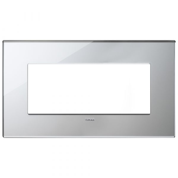 Placca 5M Bs Argento Ghiaccio VIMAR 22649.75