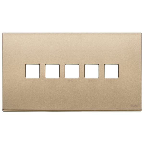 Placca 5Mx5 Bs Flat Oro Satinato VIMAR 22689.5.88