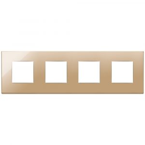 Placca 8M (2+2+2+2)Int71 Oro VIMAR 22669.82