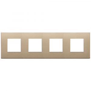 Placca 8M (2+2+2+2)Int71 Oro Satinato VIMAR 22669.88
