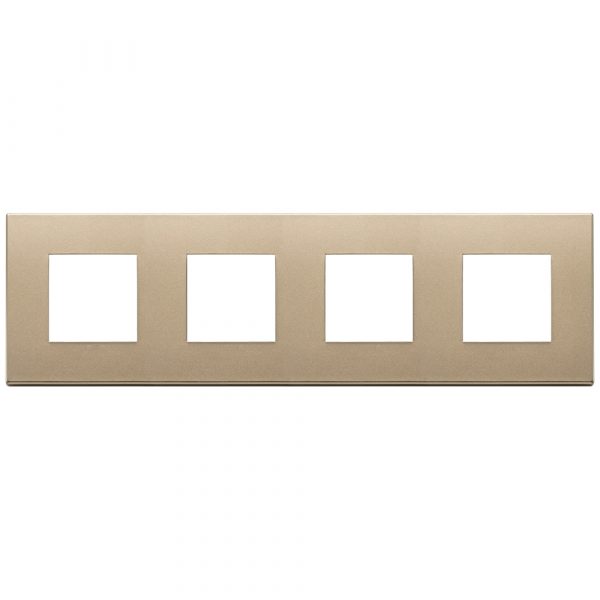 Placca 8M (2+2+2+2)Int71 Oro Satinato VIMAR 22669.88
