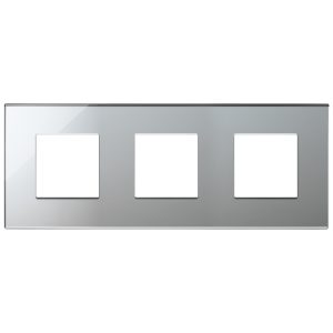 Placca 6M (2+2+2) Int71 Argento Ghiaccio VIMAR 22644.75
