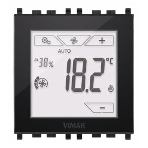 Termostato Touch Domotico 2M Nero VIMAR 02951