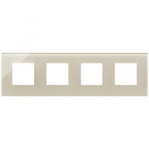 Placca 8M (2+2+2+2)Int71 Bianco Canapa VIMAR 22669.72