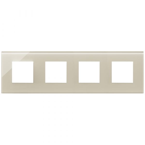 Placca 8M (2+2+2+2)Int71 Bianco Canapa VIMAR 22669.72
