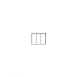 Cornice Per 3 Placche 2M Alluminio VIMAR C323