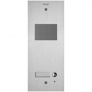 Placca Steely 2F+ Audio 1 Puls. Acciaio VIMAR 41501