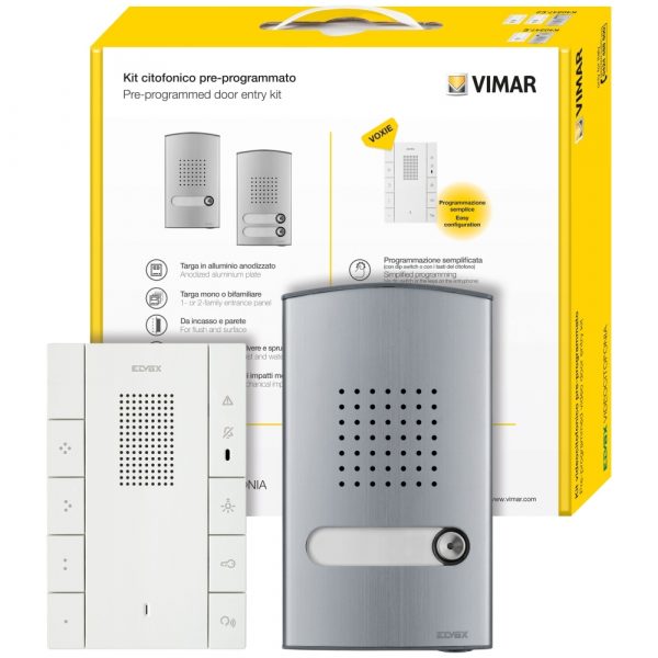 Kit Citofonico Monof. Voxie 40547+40141 VIMAR K40547.E
