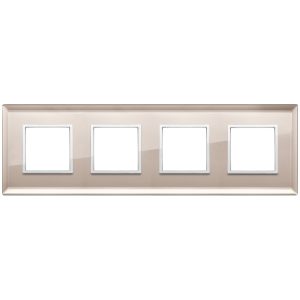 Placca 8M (2+2+2+2) Int71 Specchio Bronz VIMAR 21669.75