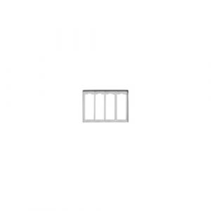 Cornice Per 4 Placche 2M Alluminio VIMAR C324