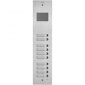 Placca Steely 2F+ Audio 10 Puls. Acciaio VIMAR 41510
