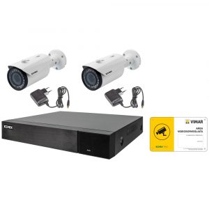 Kit Videosorveglianza Ahd 8 Canali 2 X Tlc Bullet Vf 5Mpx VIMAR 46558.2812E