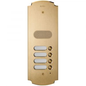Placca Patavium 2F+ Audio 4 Puls. Ottone VIMAR 41604