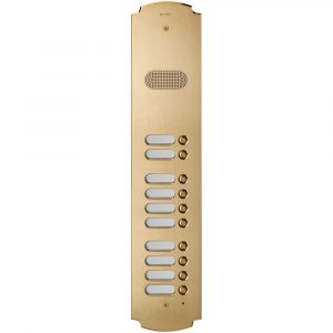 Placca Patavium 2F+ Audio 10 Puls.Ottone VIMAR 41610
