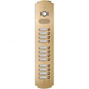 Placca Patavium 2F+ A/V 12 Puls. Ottone VIMAR 41632