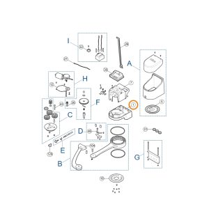 Base Supporto Alluminio Motore Per HOPP 7124 HO7124 NICE BMG2211R08.45673 Ricambio